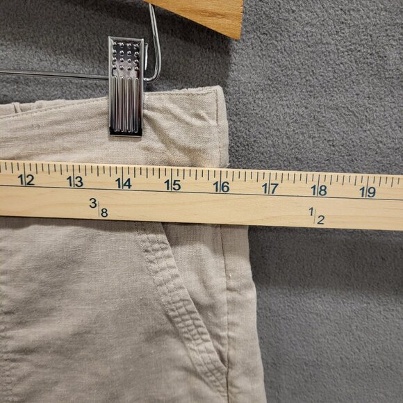 Kim Rogers Linen Blend Capri Pants Women’s Size Small Beachy Coastal Lagenlook - Picture 4 of 6